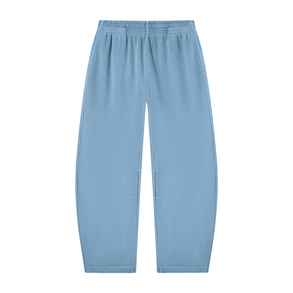 Mens Vintage Washed Barrel Leg Sweatpants