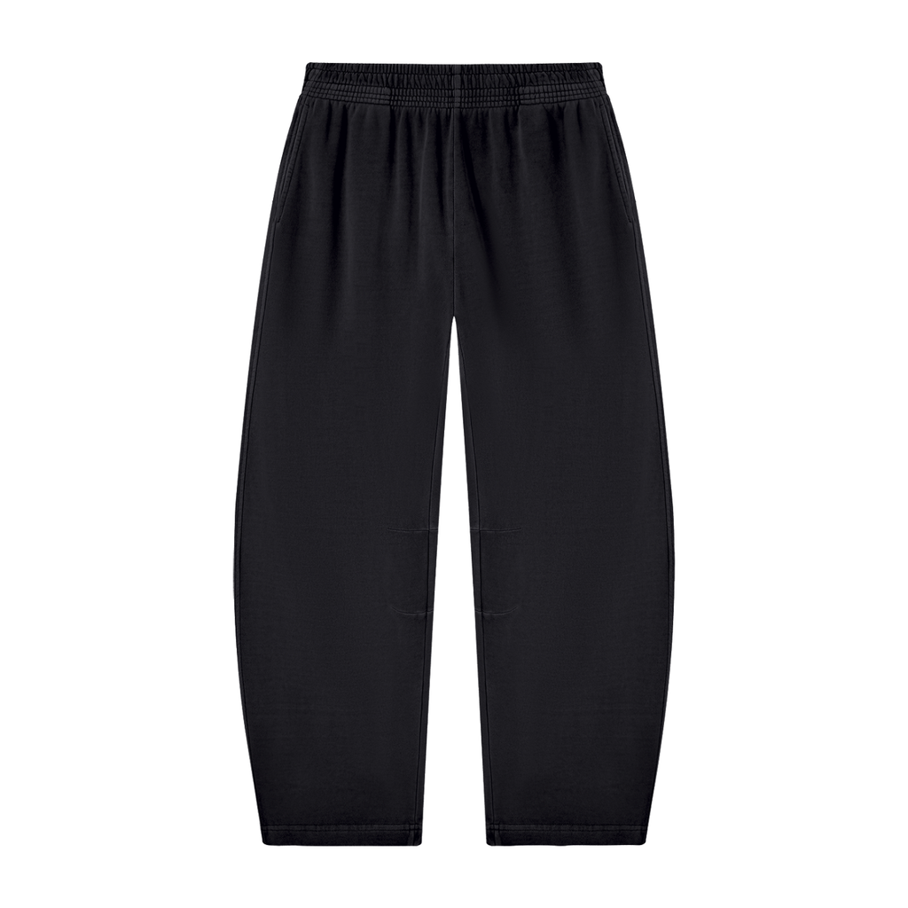 Mens Vintage Washed Barrel Leg Sweatpants
