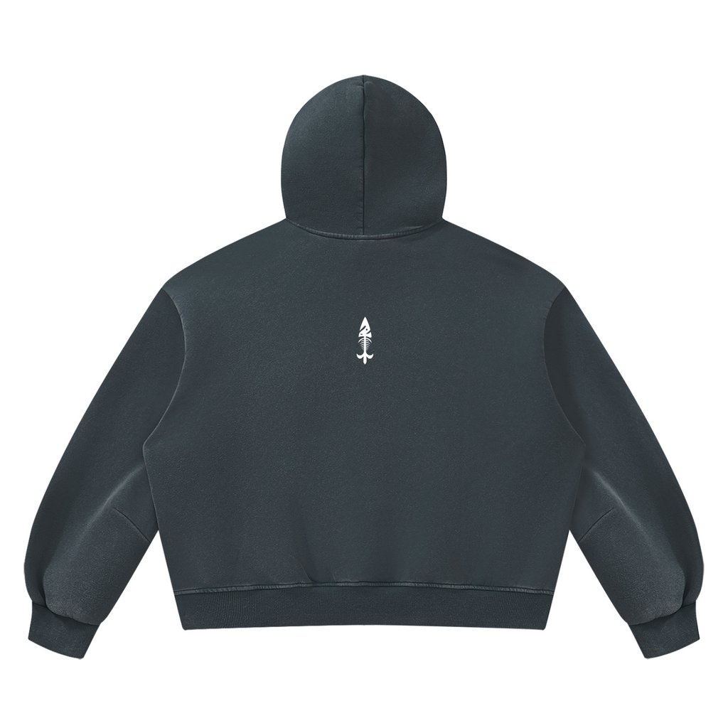 Vintage Wash Boxy Fleece Hoodie