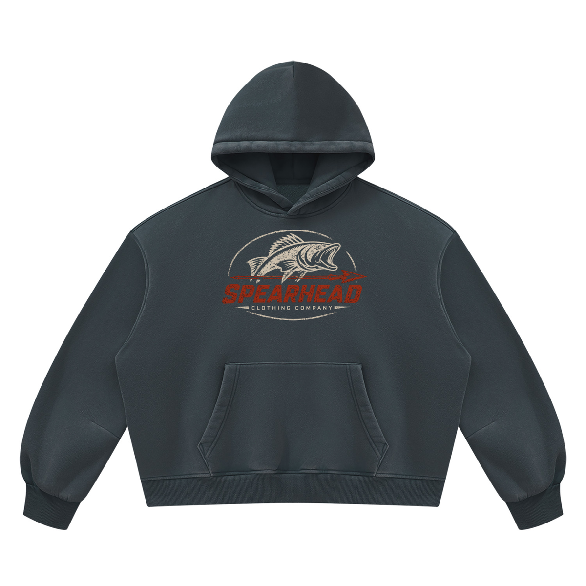 Vintage Wash Boxy Fleece Hoodie