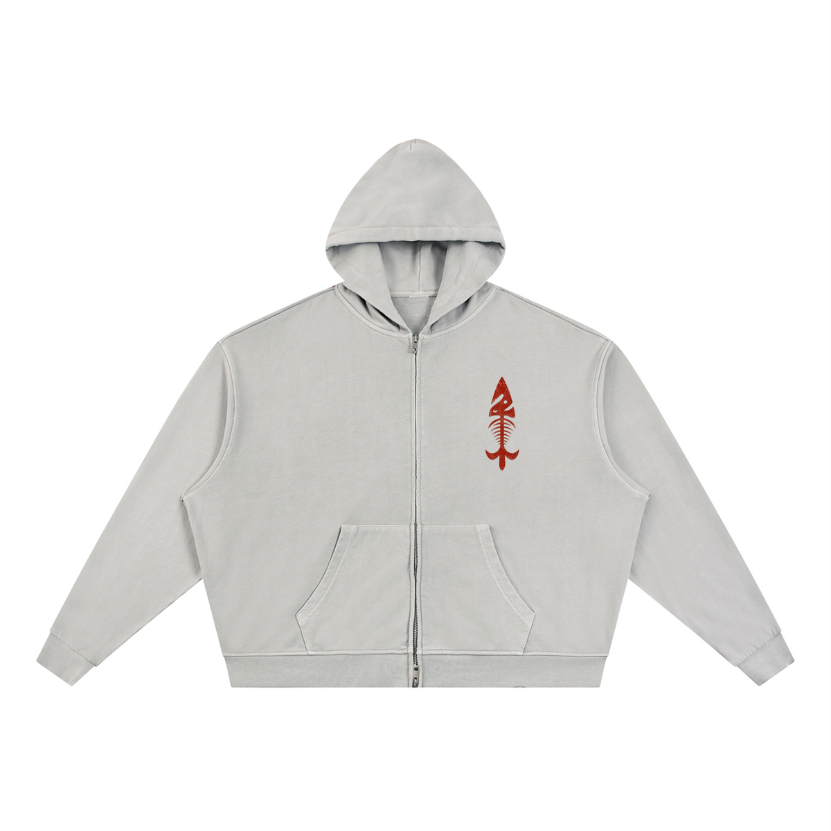 Mens Vintage Zip Hoodie