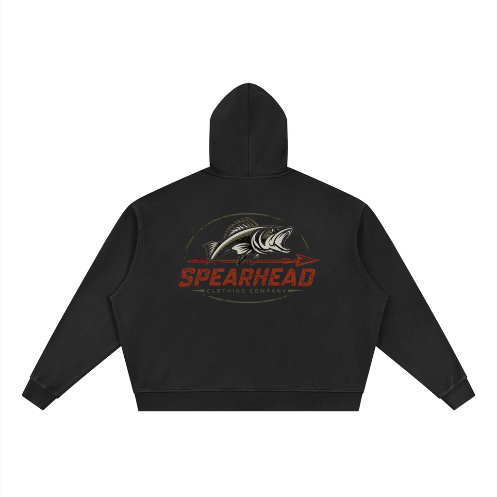 Mens Vintage Full Zip Hoodie