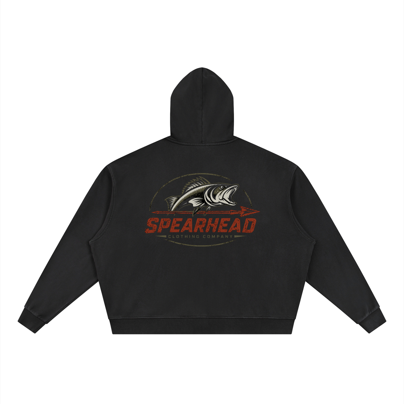 Mens Vintage Full Zip Hoodie