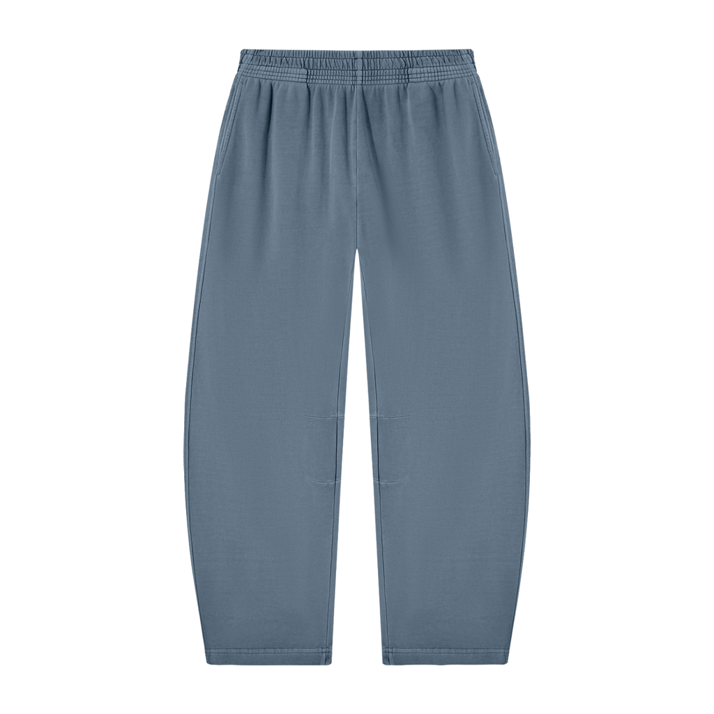 Mens Vintage Washed Barrel Leg Sweatpants
