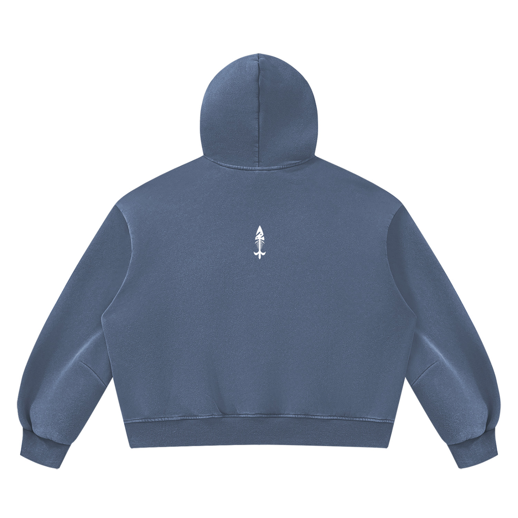 Vintage Wash Boxy Fleece Hoodie