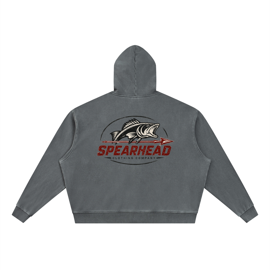 Mens Vintage Zip Hoodie