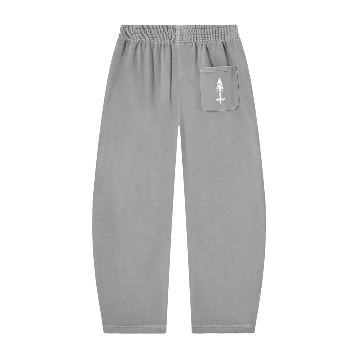 Mens Vintage Washed Barrel Leg Sweatpants