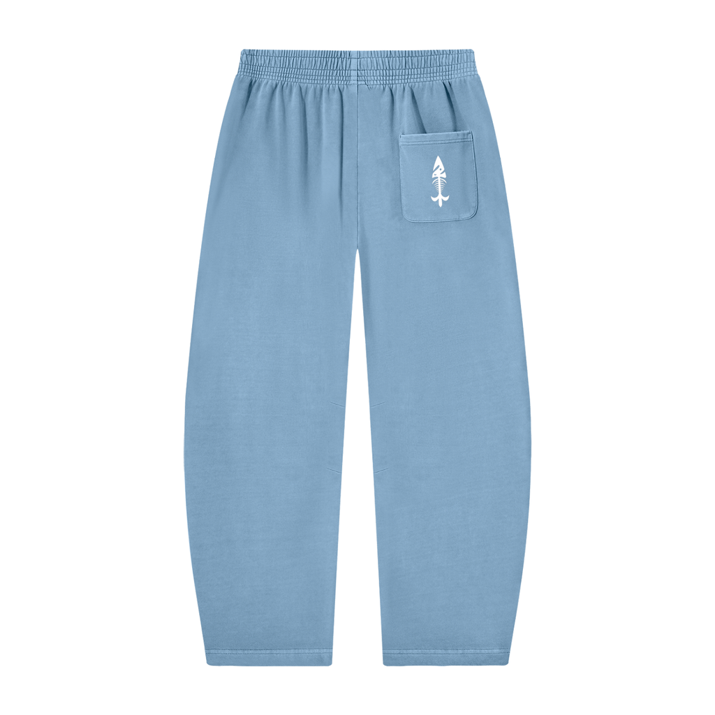 Mens Vintage Washed Barrel Leg Sweatpants