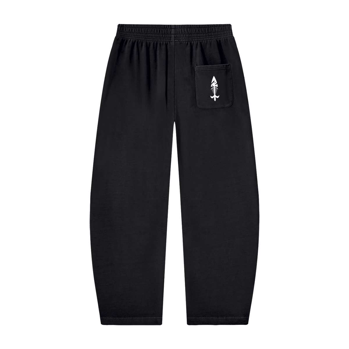 Mens Vintage Washed Barrel Leg Sweatpants
