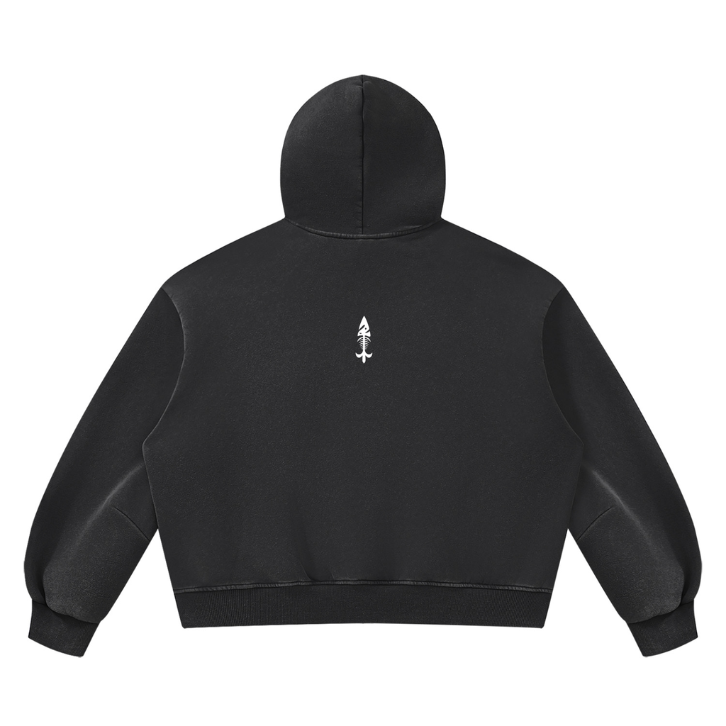 Vintage Wash Boxy Fleece Hoodie
