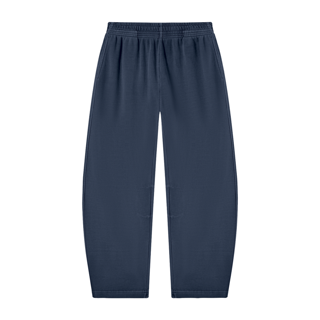 Mens Vintage Washed Barrel Leg Sweatpants