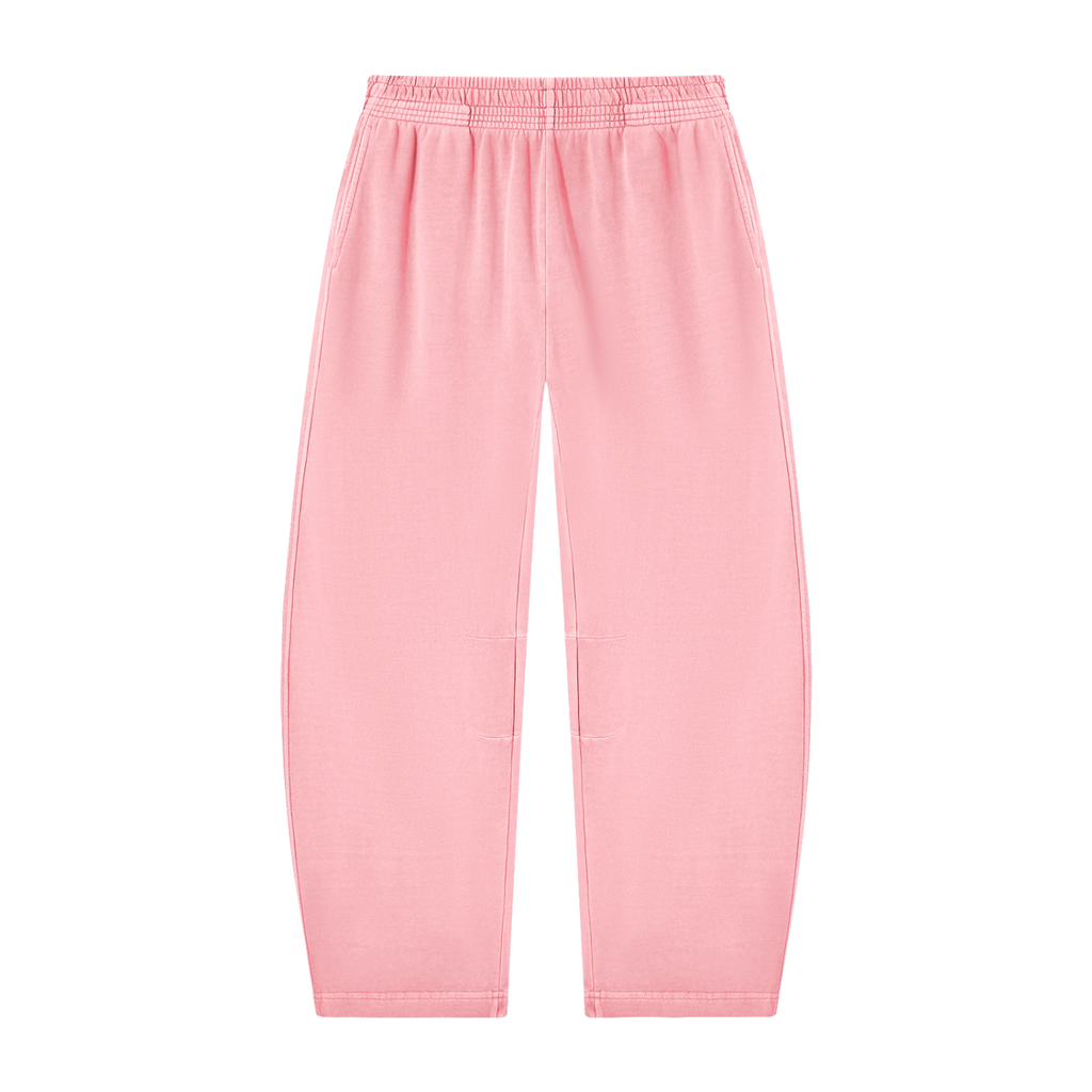 Mens Vintage Washed Barrel Leg Sweatpants
