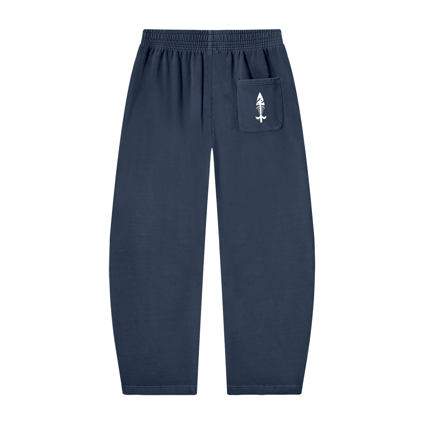 Mens Vintage Washed Barrel Leg Sweatpants