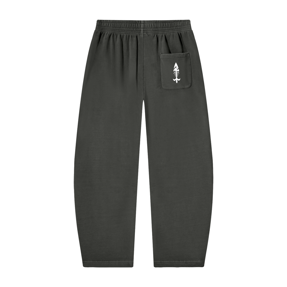 Mens Vintage Washed Barrel Leg Sweatpants