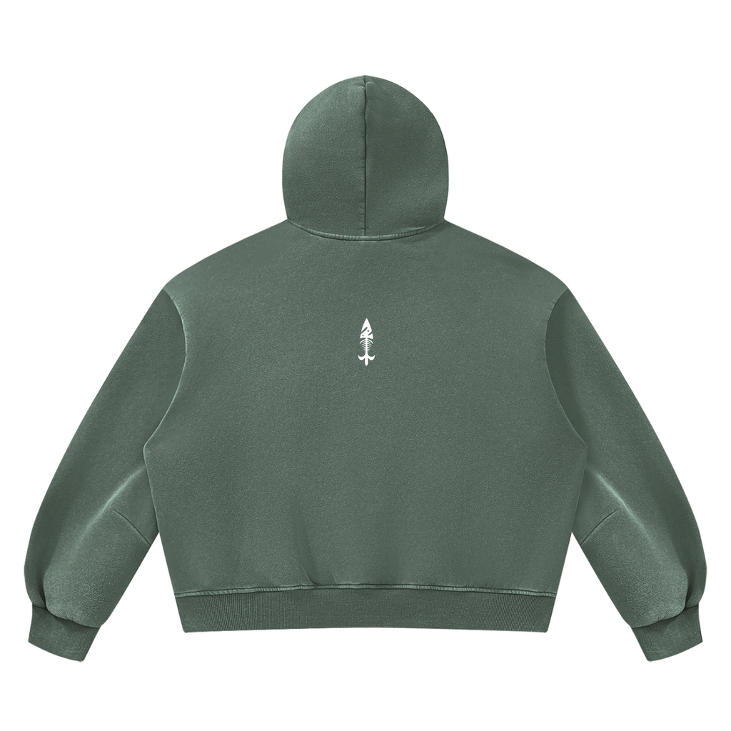 Vintage Wash Boxy Fleece Hoodie